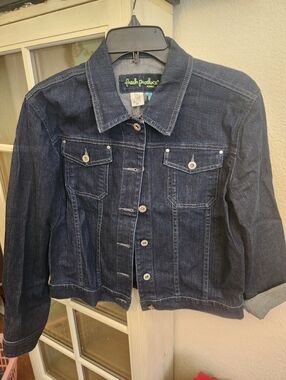 Fresh Produce Dark Denim Jean Jacket Stretch